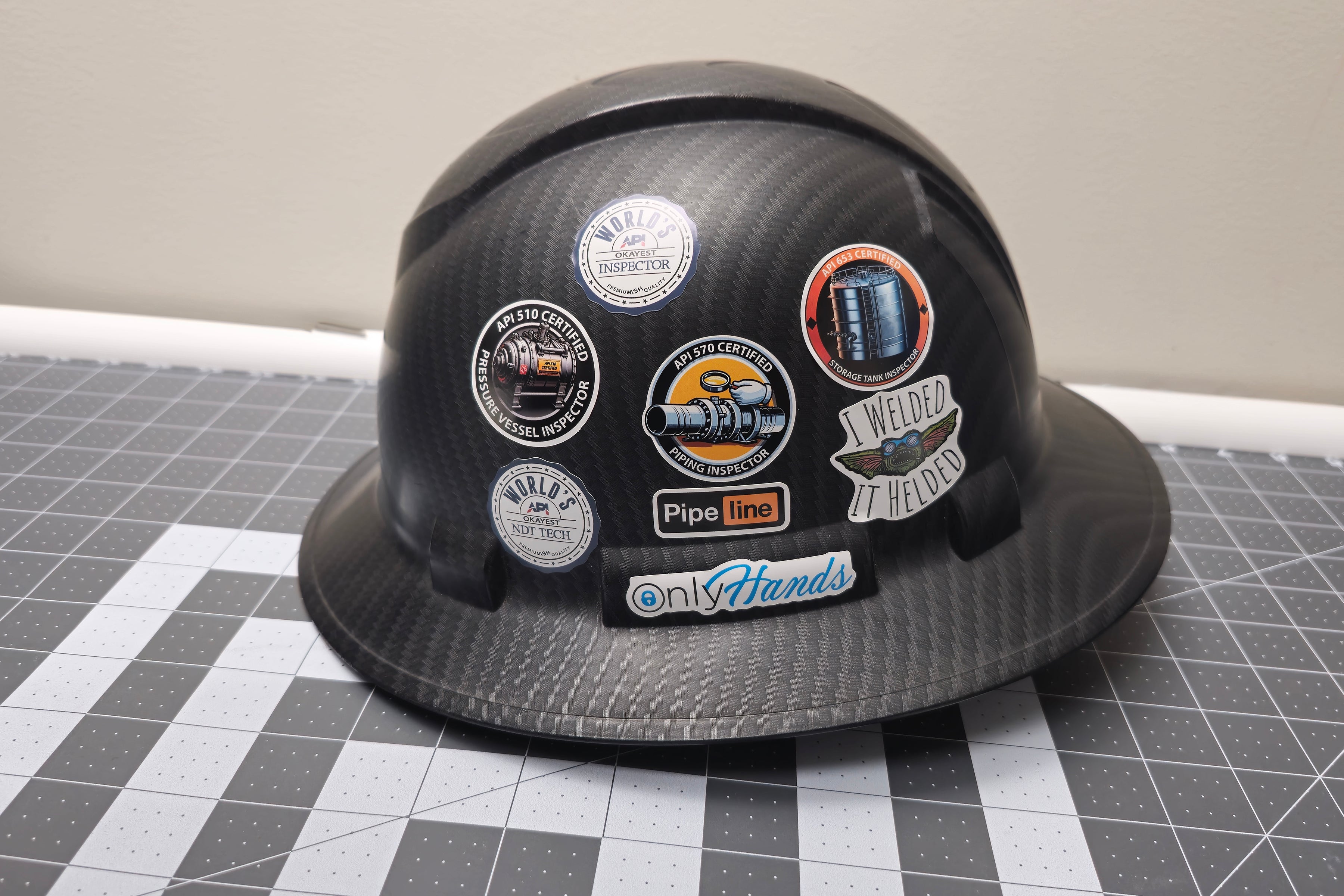 (S166.1) Petrochem Hard Hat Sticker Pack 1